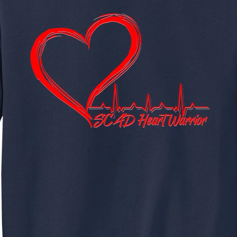 SCAD Heart Warrior Heartbeat Heart Health Awareness Sweatshirt