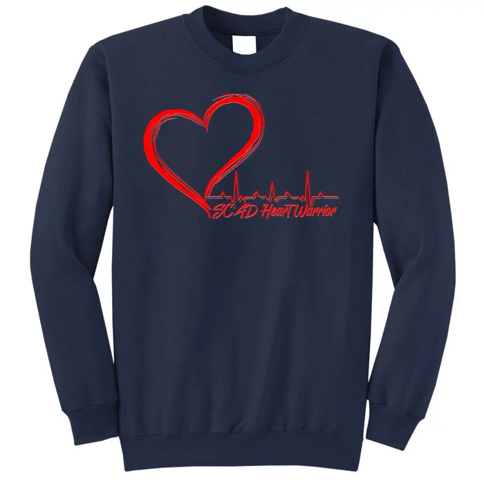 SCAD Heart Warrior Heartbeat Heart Health Awareness Sweatshirt