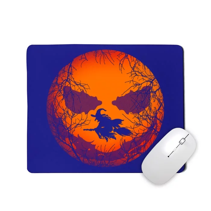 Scary Halloween Witch Wicked Moon Design Costume Gift Mousepad