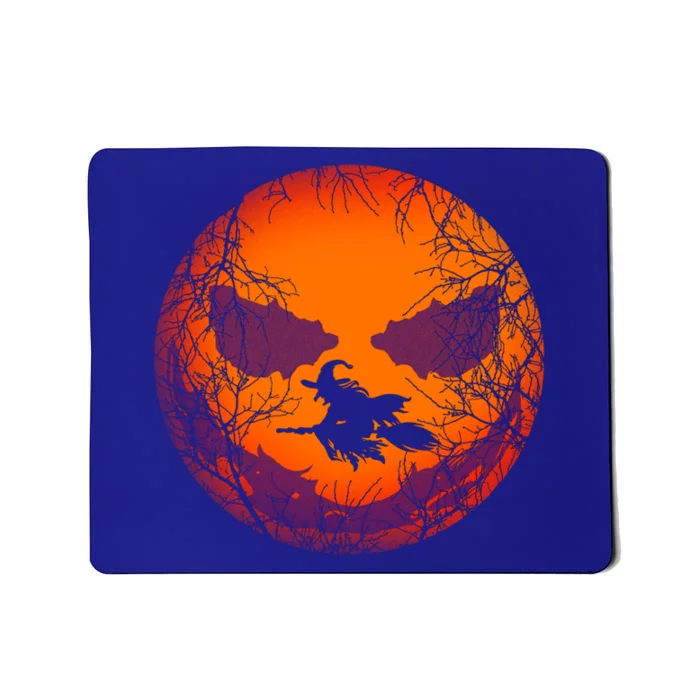 Scary Halloween Witch Wicked Moon Design Costume Gift Mousepad