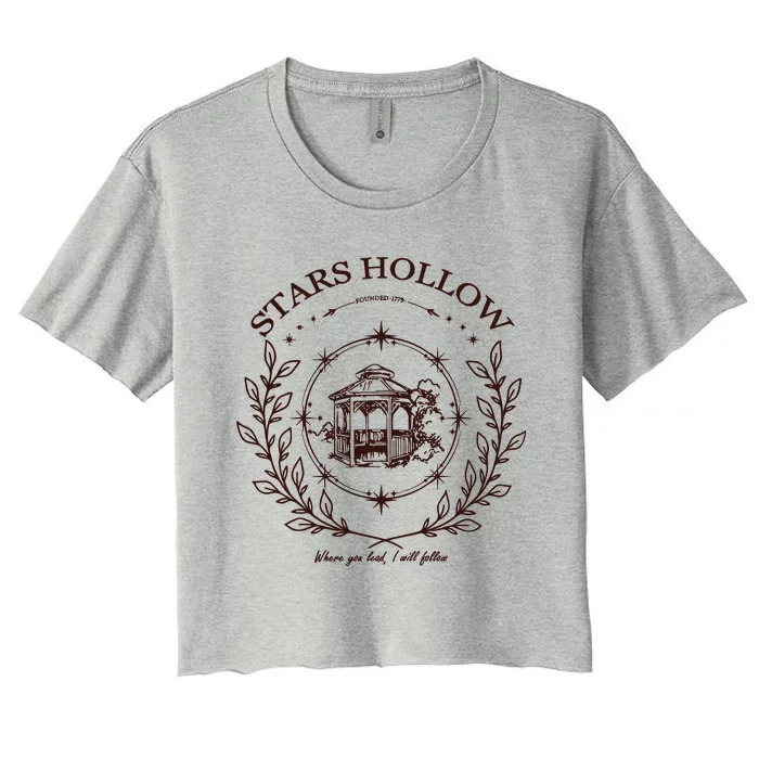 Stars Hollow Where You Lead I Will Follow Women's Crop Top Tee