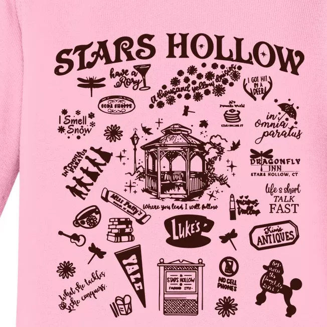 Stars Hollow Where You Lead I Will Follow Halloween Baby Long Sleeve Bodysuit