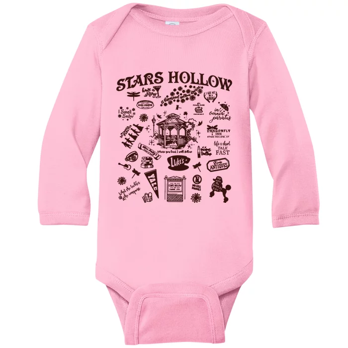 Stars Hollow Where You Lead I Will Follow Halloween Baby Long Sleeve Bodysuit