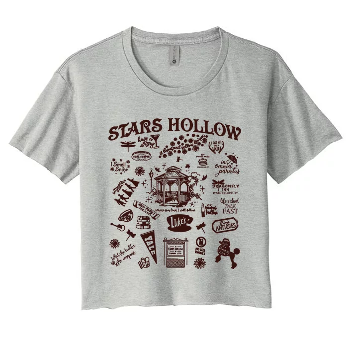 Stars Hollow Where You Lead I Will Follow Halloween Women's Crop Top Tee