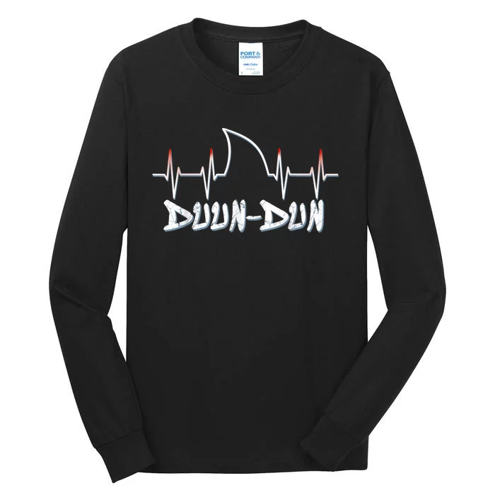 Shark Heartbeat Week Duun Dun Funny Shark Tall Long Sleeve T-Shirt