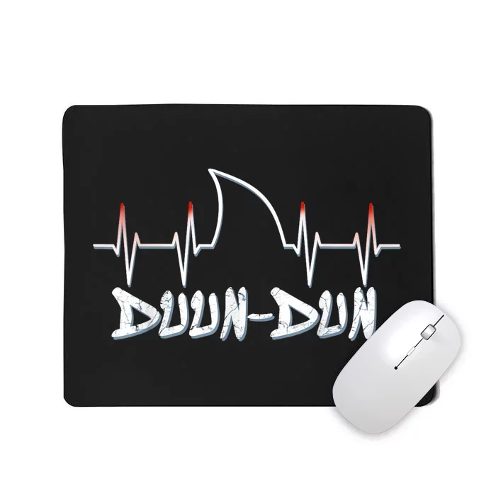 Shark Heartbeat Week Duun Dun Funny Shark Mousepad