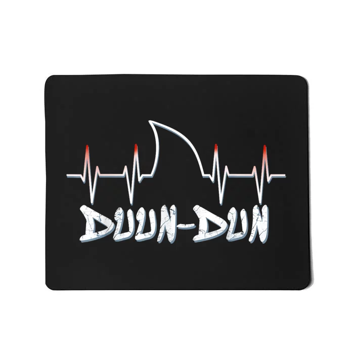 Shark Heartbeat Week Duun Dun Funny Shark Mousepad