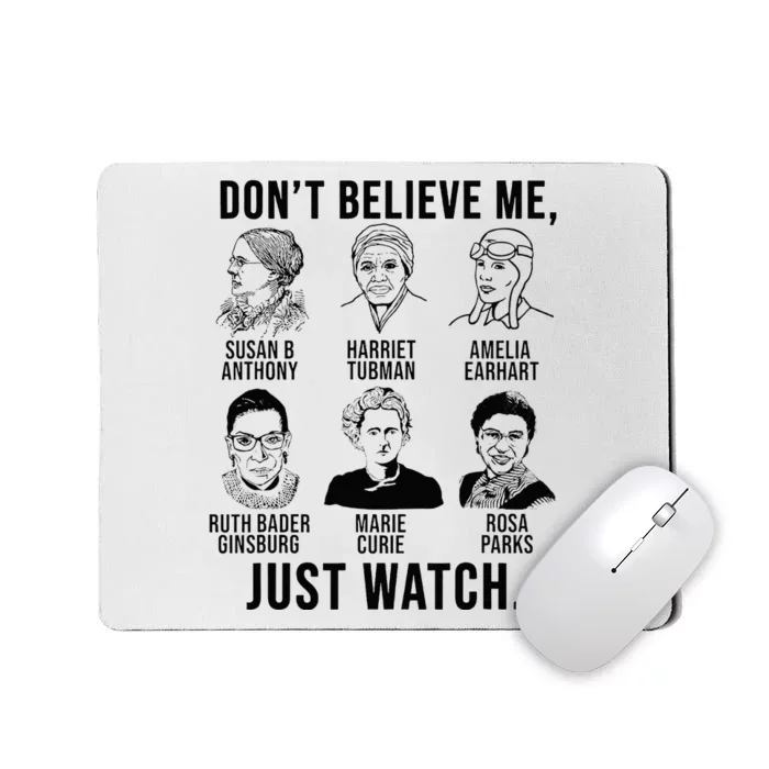 Strong Historical Women Feminist Woman Power Mousepad