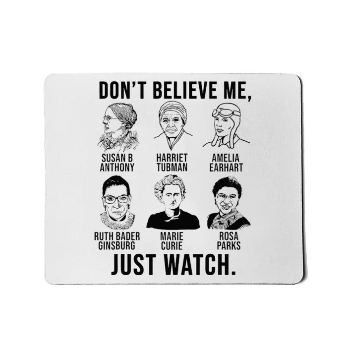 Strong Historical Women Feminist Woman Power Mousepad