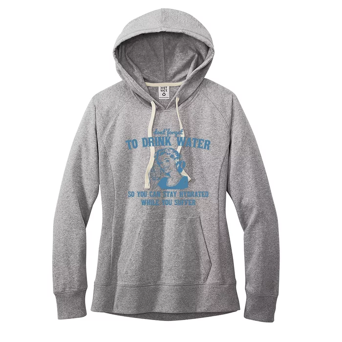 Stay Hydrated While You Suffer Retro Women's Fleece Hoodie