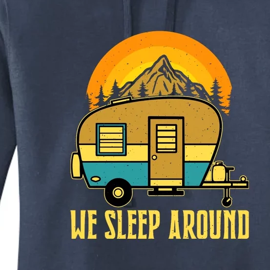 Sunset Holiday We Sleep Around RV Camping Gift Women's Pullover Hoodie