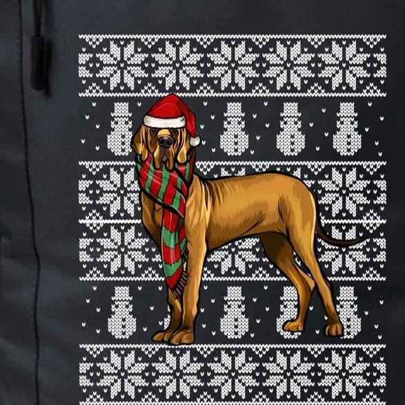 Santa Hat Xmas Brown Great Dane Ugly Christmas Gift Daily Commute Backpack