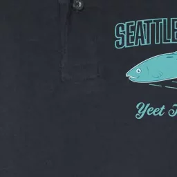 Seattle Hockey Yeet The Fish Softstyle Adult Sport Polo