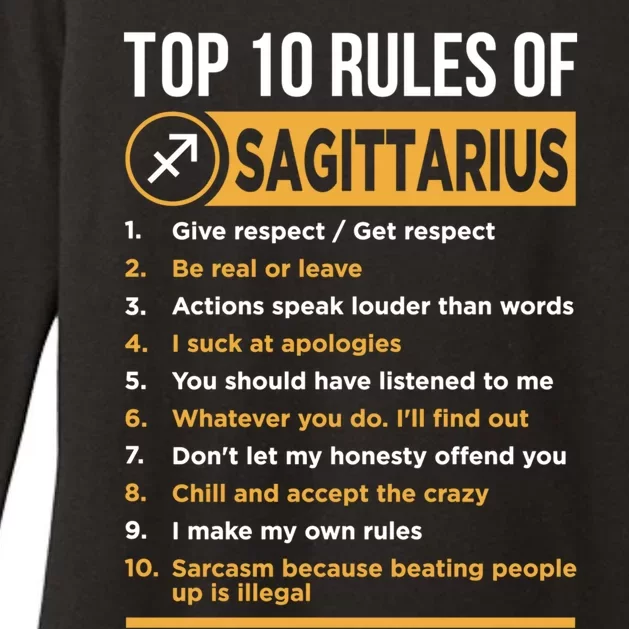 Sagittarius Horoscope Zodiac Astrological Lover Sign Gift Womens CVC Long Sleeve Shirt