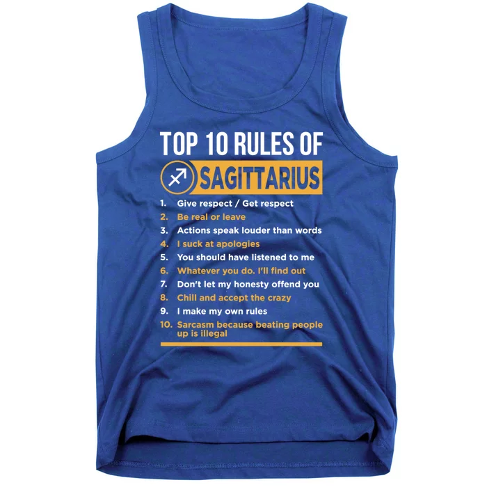 Sagittarius Horoscope Zodiac Astrological Lover Sign Gift Tank Top