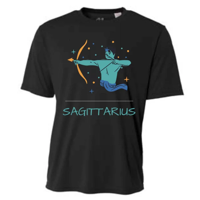 Sagittarius Horoscope Zodiac Sign November December Birthday Gift Cooling Performance Crew T-Shirt