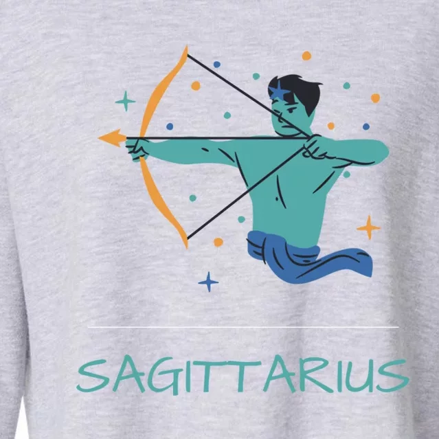 Sagittarius Horoscope Zodiac Sign November December Birthday Gift Cropped Pullover Crew