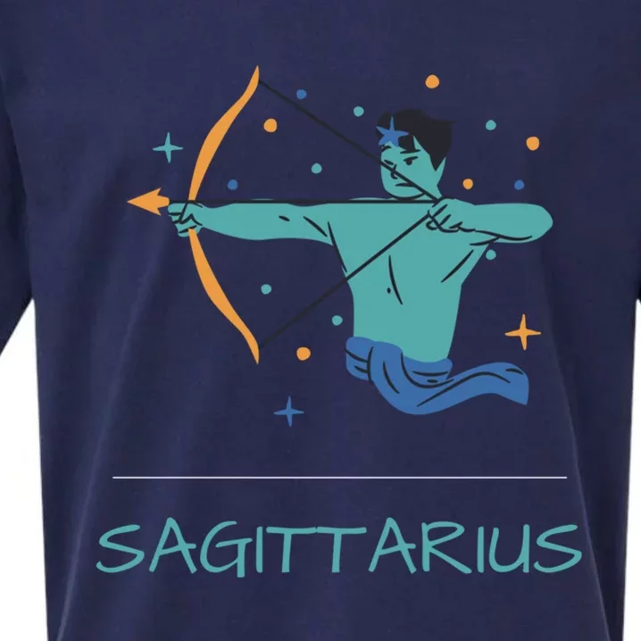 Sagittarius Horoscope Zodiac Sign November December Birthday Gift Sueded Cloud Jersey T-Shirt