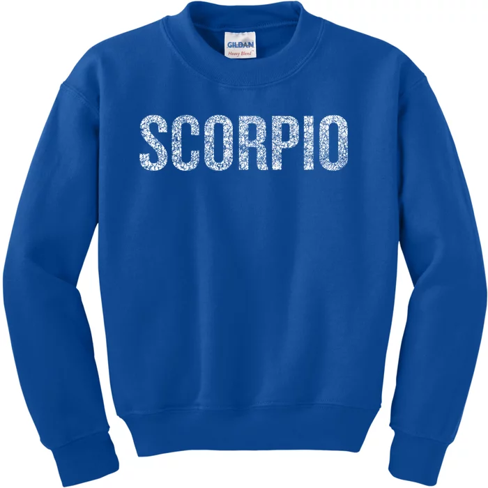 Scorpio Horoscope Zodiac November Gift Kids Sweatshirt