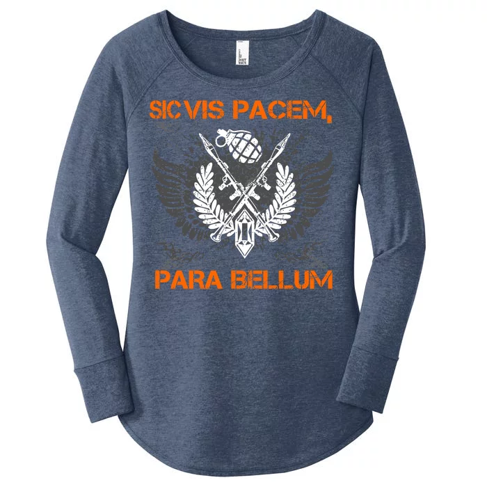 Si Vis Pacem Para Bellum Peace War Women's Perfect Tri Tunic Long Sleeve Shirt