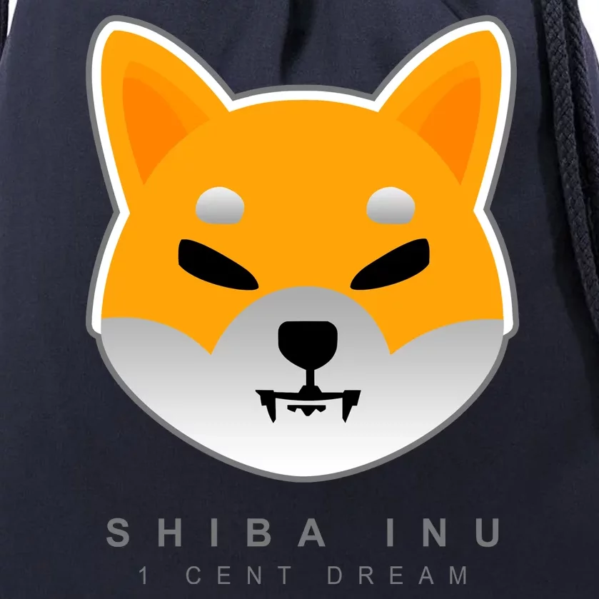 Shiba Inu 1 Cent Dream Crypto Trading Drawstring Bag