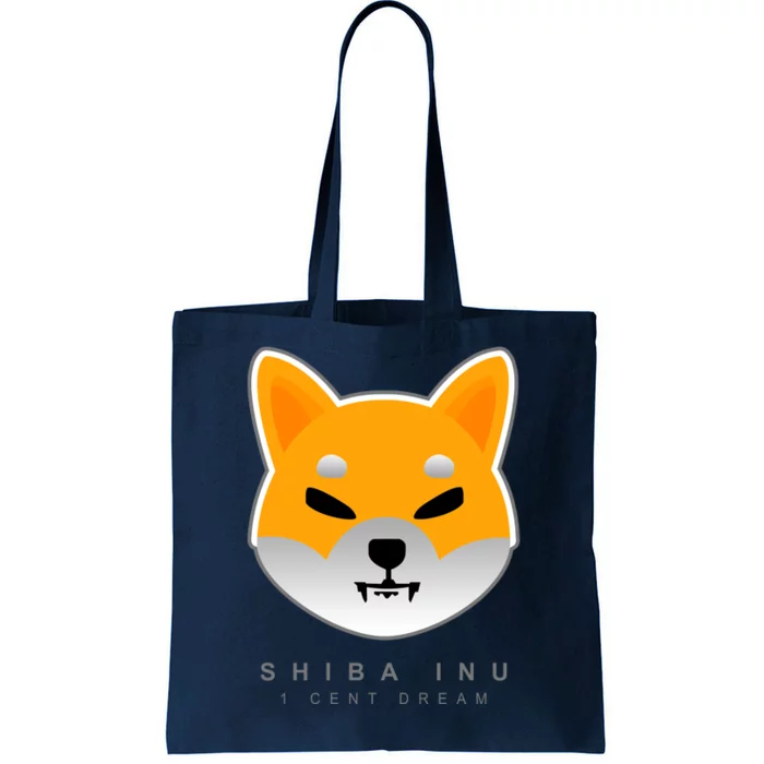 Shiba Inu 1 Cent Dream Crypto Trading Tote Bag