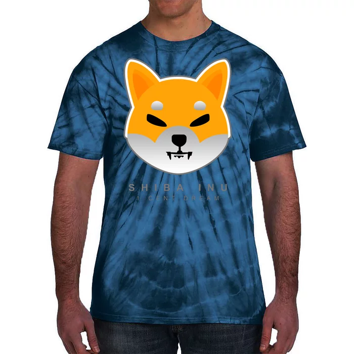 Shiba Inu 1 Cent Dream Crypto Trading Tie-Dye T-Shirt