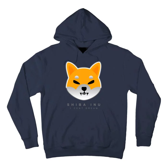 Shiba Inu 1 Cent Dream Crypto Trading Tall Hoodie