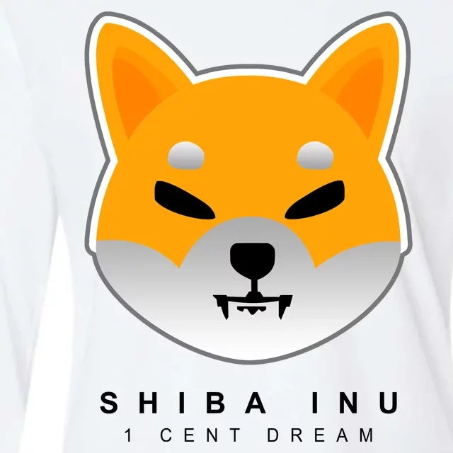 Shiba Inu 1 Cent Dream Crypto Trading Womens Cotton Relaxed Long Sleeve T-Shirt