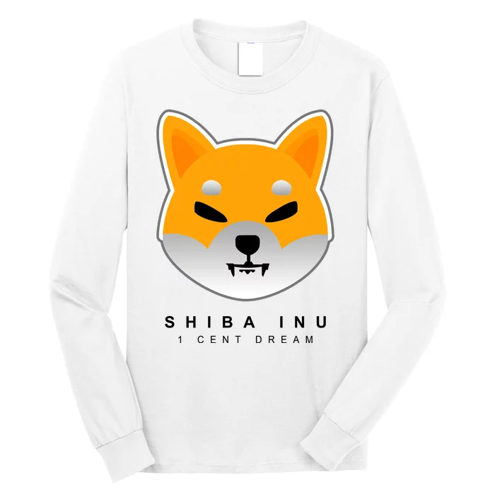 Shiba Inu 1 Cent Dream Crypto Trading Long Sleeve Shirt