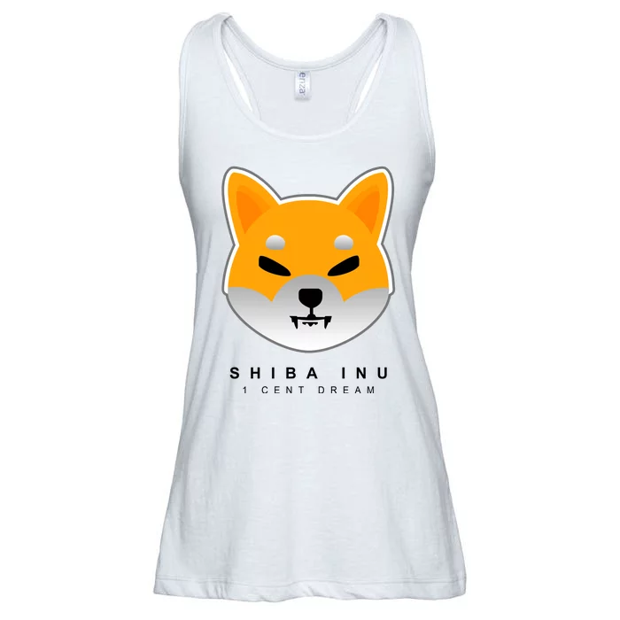 Shiba Inu 1 Cent Dream Crypto Trading Ladies Essential Flowy Tank