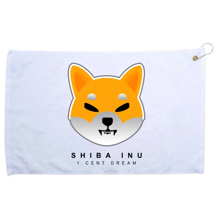 Shiba Inu 1 Cent Dream Crypto Trading Grommeted Golf Towel