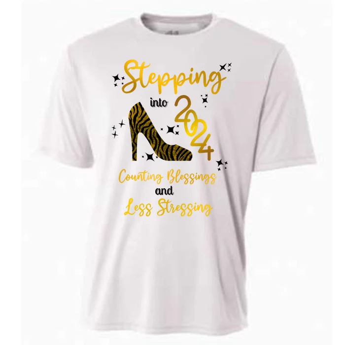 Stepping Into 2024 Counting Blessings And Less Stressing Cooling Performance Crew T-Shirt