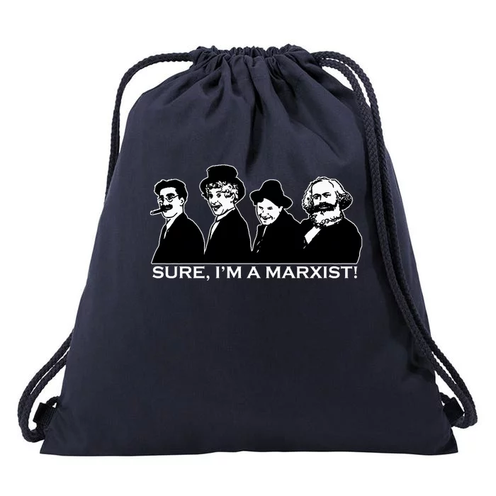 Sure I'm A Marxist Drawstring Bag