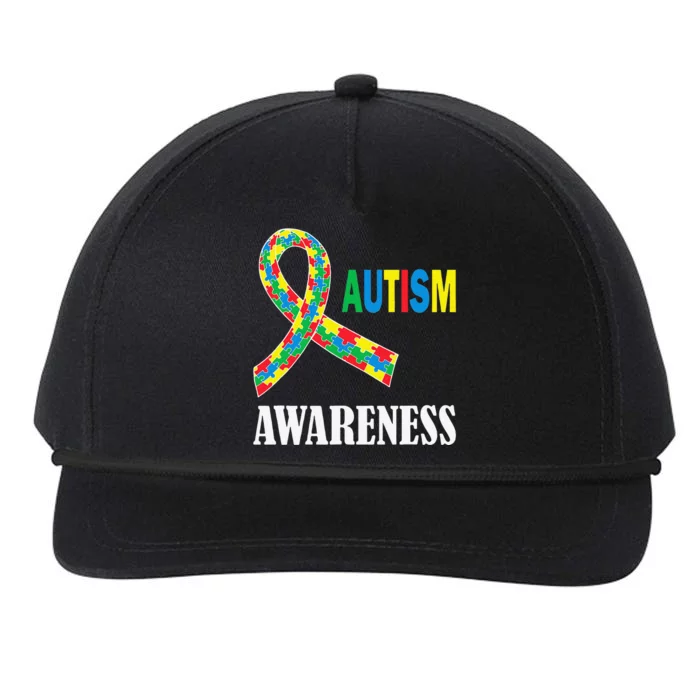 Social Interaction Autism Awareness Autistic Support Snapback Five-Panel Rope Hat