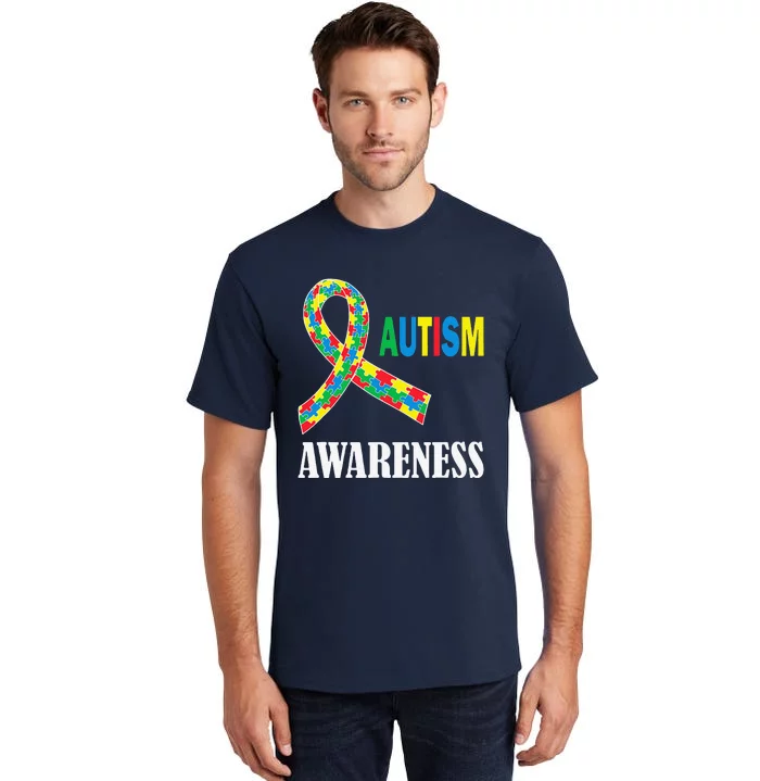 Social Interaction Autism Awareness Autistic Support Tall T-Shirt