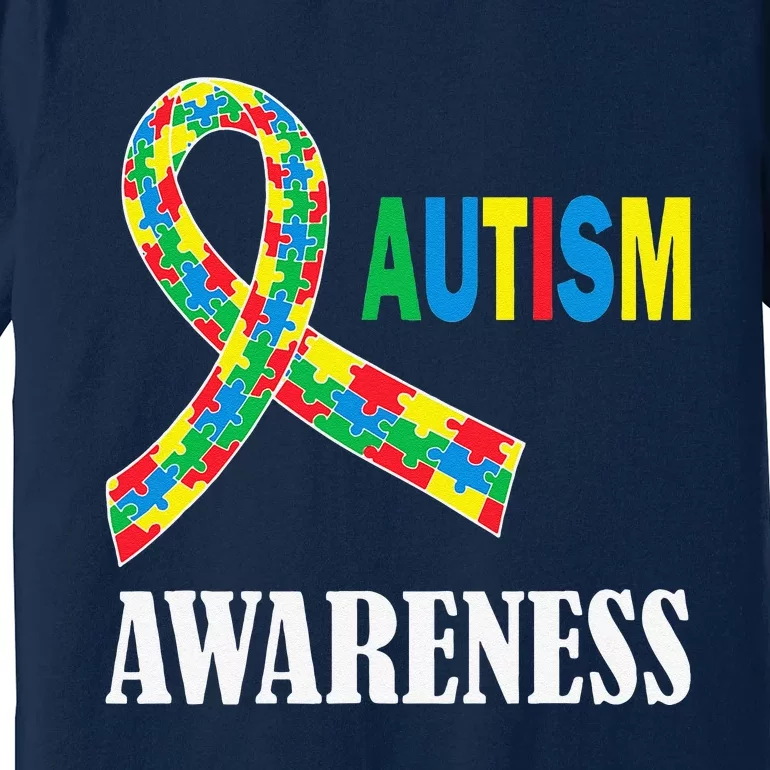 Social Interaction Autism Awareness Autistic Support Premium T-Shirt