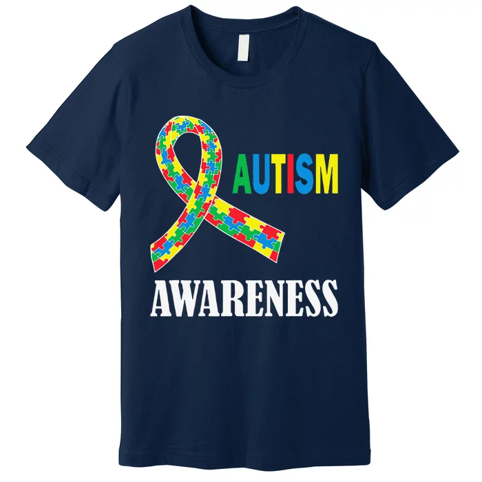 Social Interaction Autism Awareness Autistic Support Premium T-Shirt