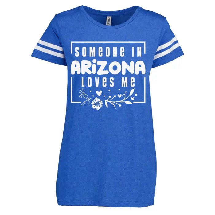 Someone In Arizona Loves Me Enza Ladies Jersey Football T-Shirt