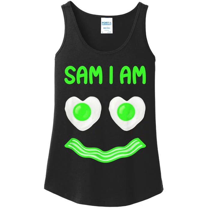 Sam I Am Clothes For Fried Green Ham And Eggs Days Design Gift Ladies Essential Tank