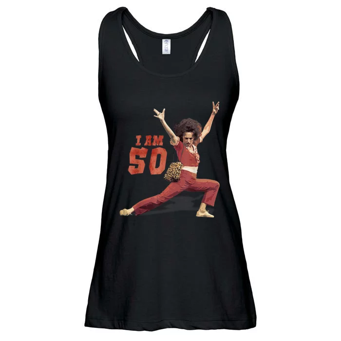 Sally I Am 50 Vintage Fifty Years Old 50th Birthday Ladies Essential Flowy Tank