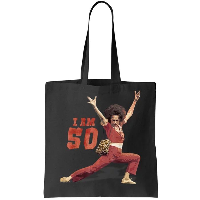 Sally I Am 50 Vintage Fifty Years Old 50th Birthday Tote Bag