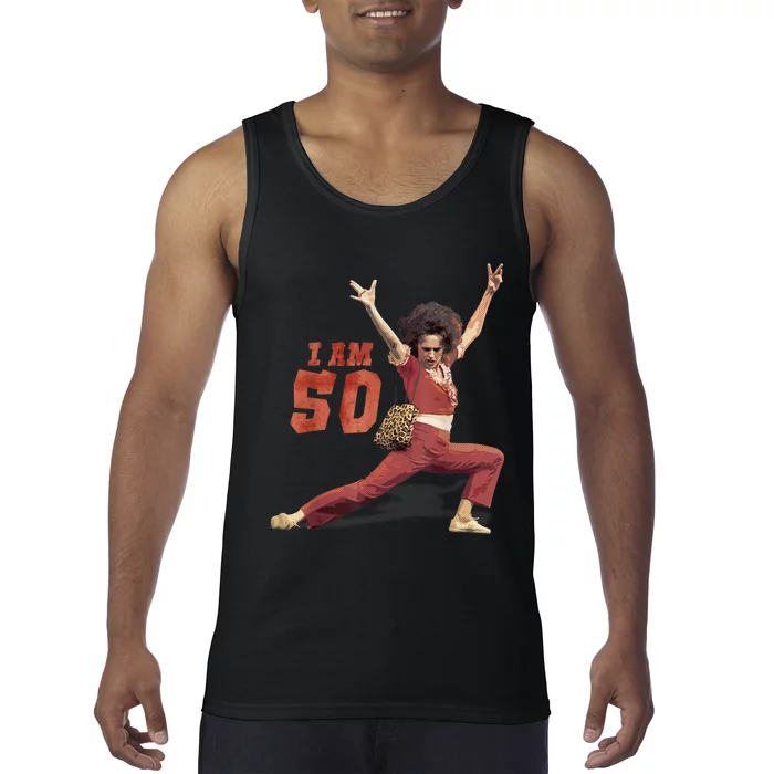 Sally I Am 50 Vintage Fifty Years Old 50th Birthday Tank Top