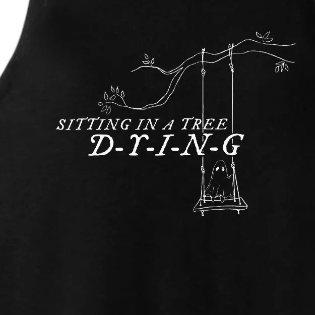 Sitting In A Tree Dying Lyric Ladies Tri-Blend Wicking Tank