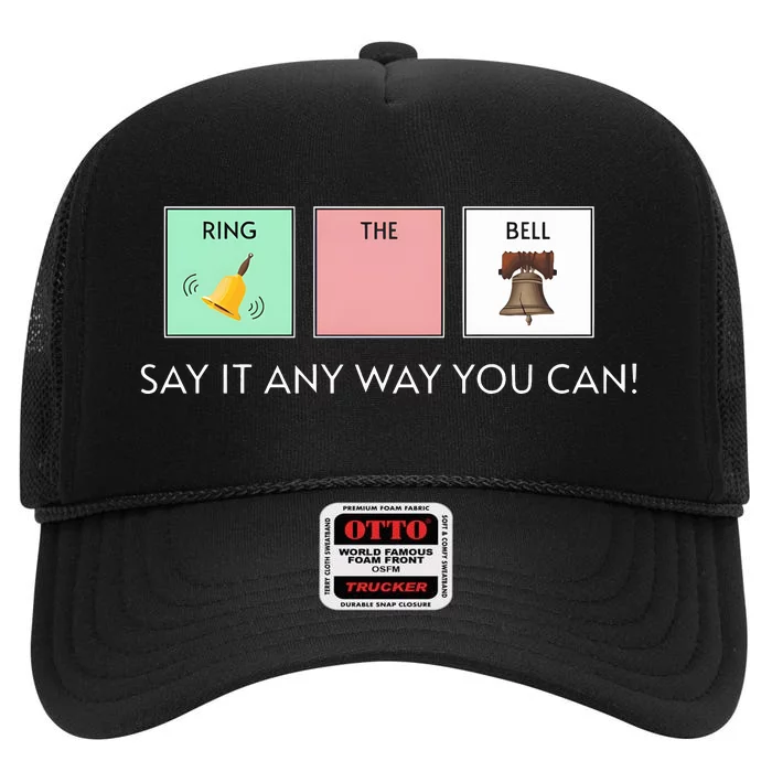 Say It Anyway You Can Autism Awareness High Crown Mesh Trucker Hat