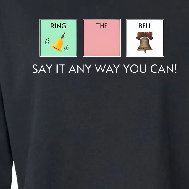 Say It Anyway You Can Autism Awareness Cropped Pullover Crew