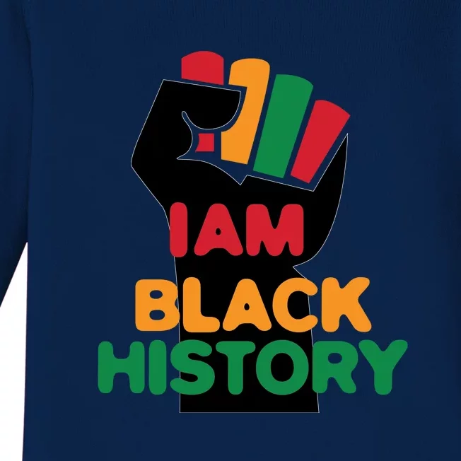 Strong I Am Black History For Juneteenth Day Gift Baby Long Sleeve Bodysuit