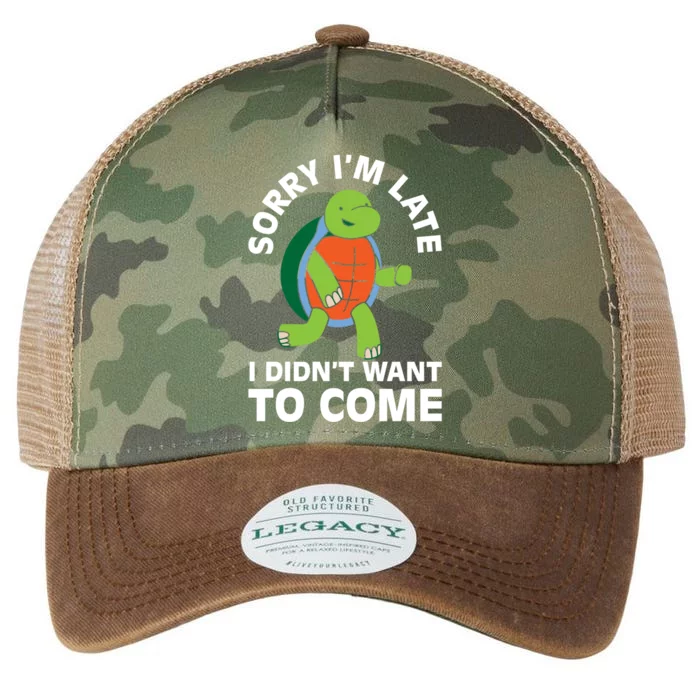 Sorry I Am Late Verlag Turtle I'm Too Late Gift Legacy Tie Dye Trucker Hat