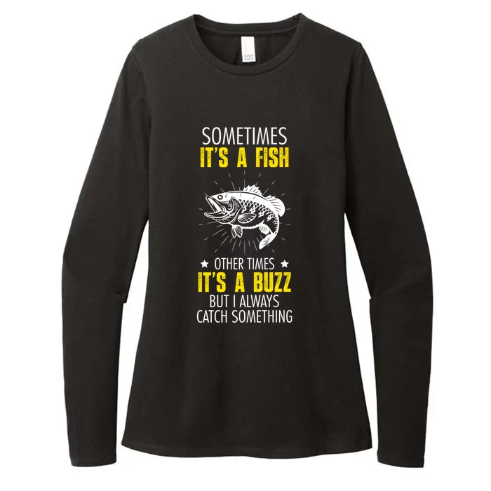 Sometimes ItS A Fish Funny Fishing Sarcastic Joke Saying Womens CVC Long Sleeve Shirt