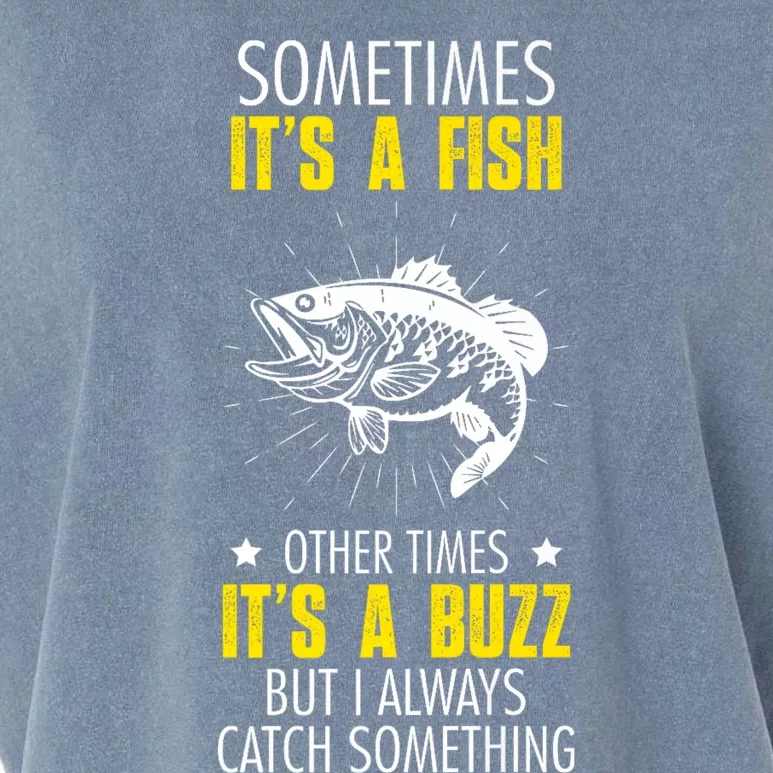 Sometimes ItS A Fish Funny Fishing Sarcastic Joke Saying Garment-Dyed Women's Muscle Tee